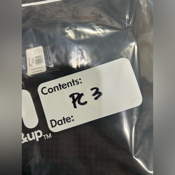 Eddie Bauer Large Fabric Tote Bag Black Water-repellent Ripstop Fabric NWT - Picture 6 of 6